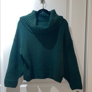 Pilcro Forest Green Knit Sweater